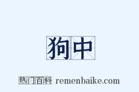 狗中是什么意思的图片